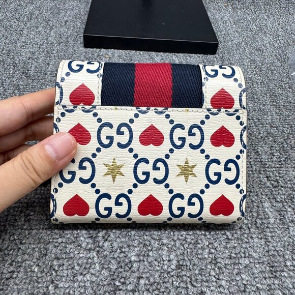 GUCCI Sylvie Leather Wallet 225-071025 - Picture 3 of 9